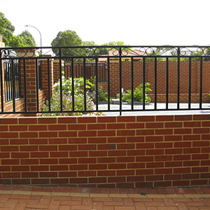 Brick Fence with Grille - Aus-Secure