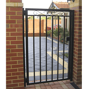 Pedestrian Gate Brick Fence - Aus-Secure
