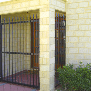 Black Grille and Gate - Aus-Secure