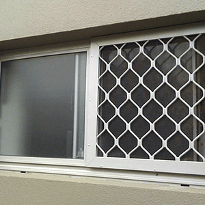 Security Screen on Bathroom Window - Aus-Secure